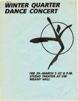 Program for University of Washington Winter Quarter Dance Concert (Seattle, WA) - February 29-March 3, 1984