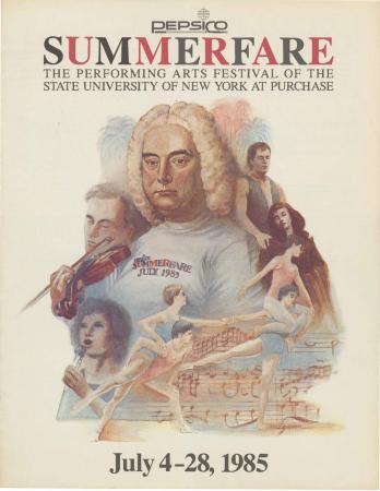 Season program for PepsiCo Summerfare Performing Arts Festival (Purchase, NY) - July 27-28, 1985