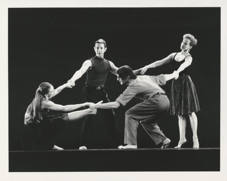Victoria Lundell, Dan Joyce, Megan Williams, and Shawn Gannon in "New Love Song Waltzes," 1995