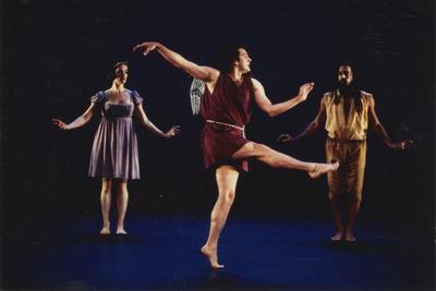 Ruth Davidson, Mark Morris, and Guillermo Resto in the premiere performance run of "A Spell," 1993