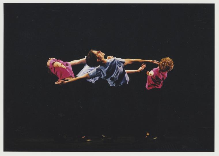 Maile Okamura, Gregory Nuber, Lauren Grant, and John Heginbotham in "Something Lies Beyond the Scene," 2003